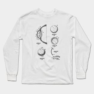 Contact Lens Vintage Patent Hand Drawing Long Sleeve T-Shirt